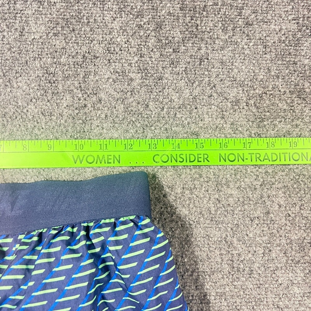 Nike Boardshorts‎ Mens Medium Green Blue Geometric Retro Swim Surf Long Length - Picture 6 of 6